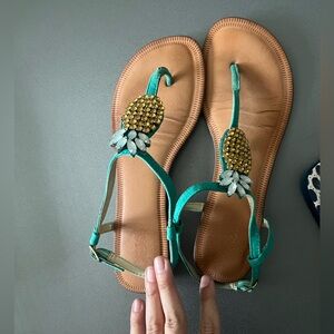 Pineapple sandals